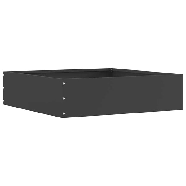 Nurmireunus 6 kpl 50 x 50 x 13 cm Teräs Musta