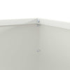 Nurmireunus 6 kpl 50 x 50 x 13 cm Teräs valkoinen