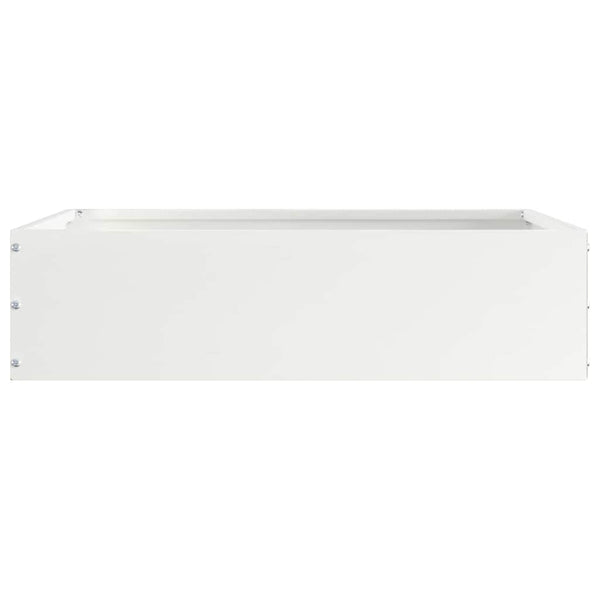 Nurmireunus 6 kpl 50 x 50 x 13 cm Teräs valkoinen