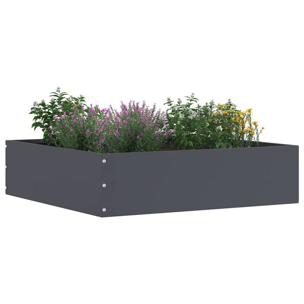 Nurmireunus 50 x 50 x 13 cm Teräs Antrasiitti