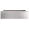 Nurmireunus 6 kpl 50 x 50 x 13 cm Ruostumaton teräs Hopea