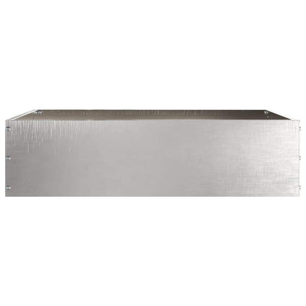 Nurmireunus 6 kpl 50 x 50 x 13 cm Ruostumaton teräs Hopea