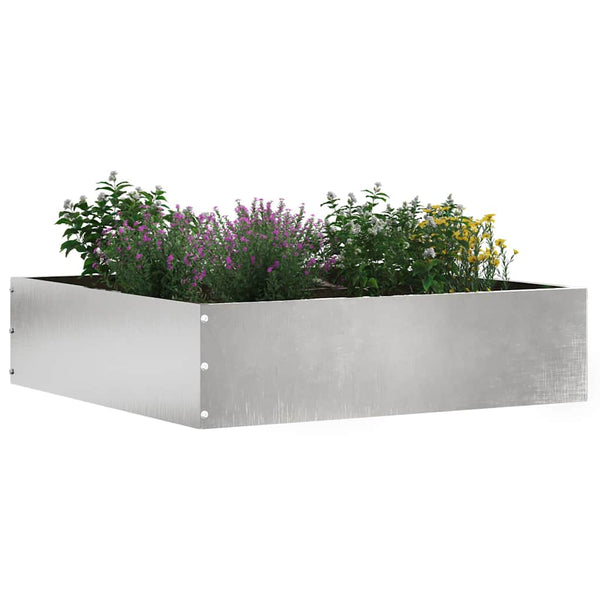 Nurmireunus 6 kpl 50 x 50 x 13 cm Ruostumaton teräs Hopea