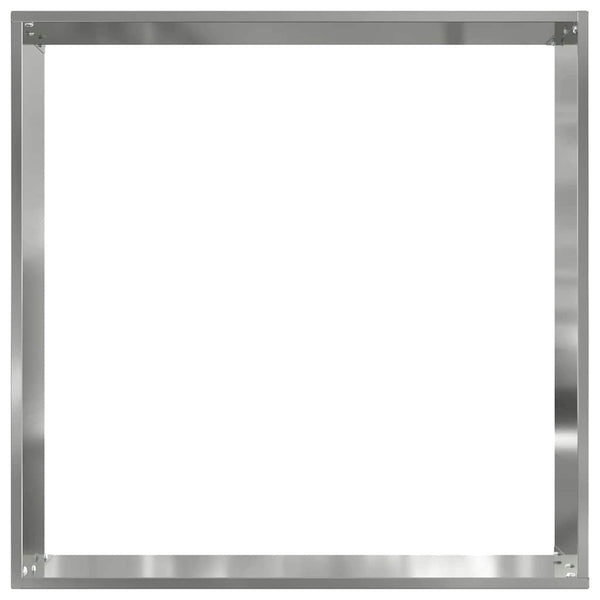 Nurmireunus 50 x 50 x 13 cm Galvanoitu teräs Hopea