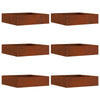 Nurmireunus 6 kpl 50 x 50 x 13 cm Ruosteinen