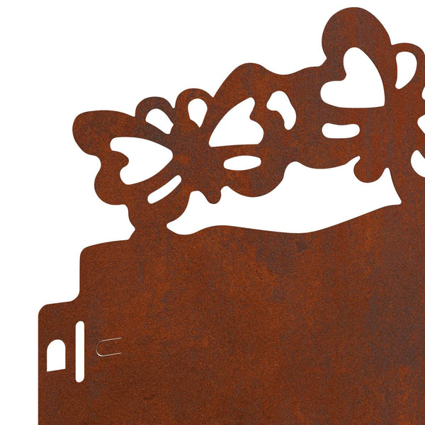 Nurmikonreunukset 30 kpl 103 x 0,05 x 22 cm Säänkestävä teräs