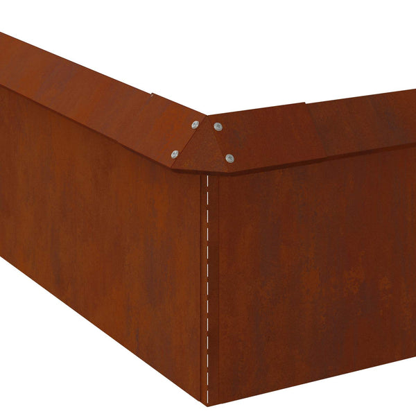 Etana-aidat 20 kpl 100 x 3,5 x 25 cm Kulunut Teräs Ruosteinen