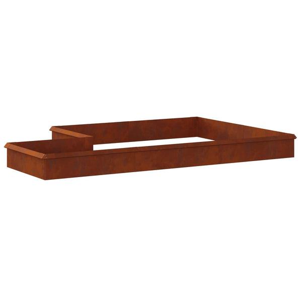 Etana-aidat 16 kpl 100 x 3,5 x 25 cm Kulunut Teräs Ruosteinen