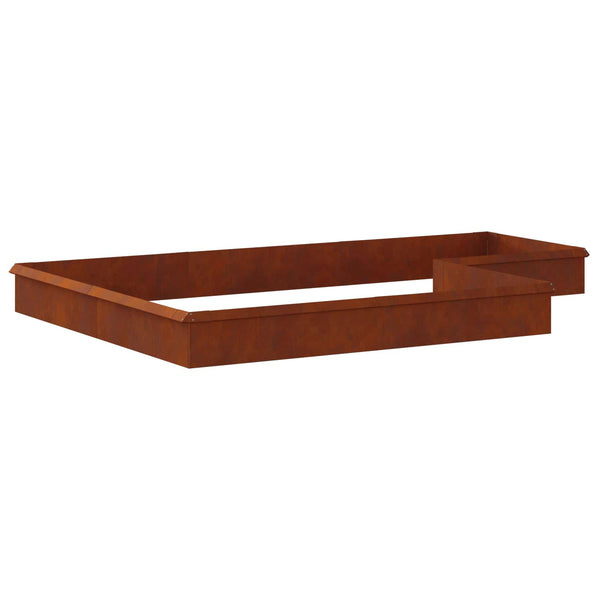 Etana-aidat 16 kpl 100 x 3,5 x 25 cm Kulunut Teräs Ruosteinen