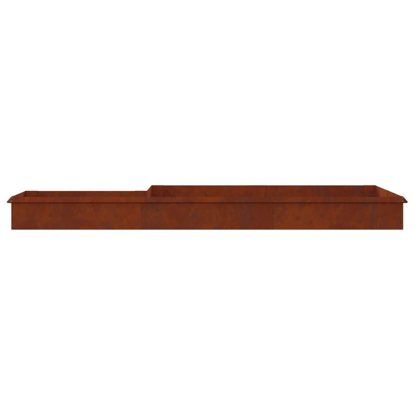 Etana-aidat 16 kpl 100 x 3,5 x 25 cm Kulunut Teräs Ruosteinen