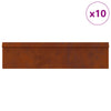 Etana-aidat 16 kpl 100 x 3,5 x 25 cm Kulunut Teräs Ruosteinen