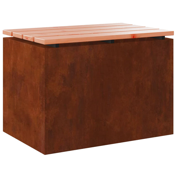 Puutarhapenkki 1 -Seater 60 x 40 x 43 cm Kulunut teräs