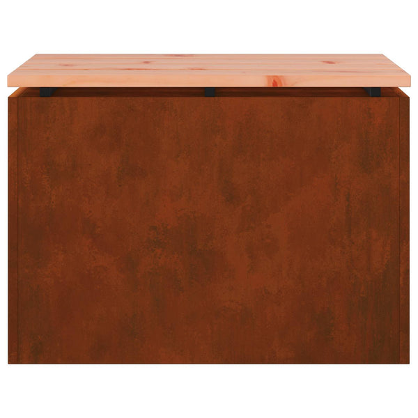 Puutarhapenkki 1 -Seater 60 x 40 x 43 cm Kulunut teräs