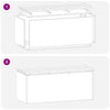Puutarhapenkki 2 -Seater 100 x 40 x 43 cm Kulunut teräs