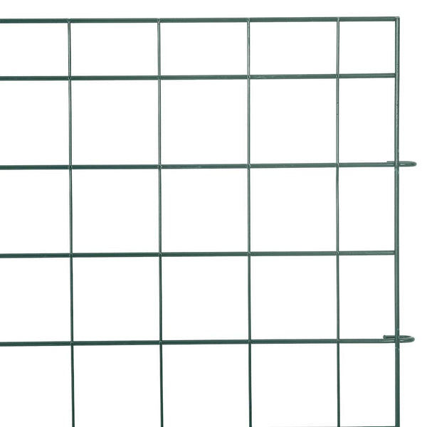 Lammikkoaitasarja 5 kpl 100 x 50 cm Teräs Vihreä