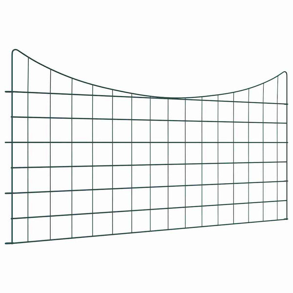 Lammikkoaitasarja 5 kpl 100 x 50 cm Teräs Vihreä