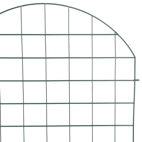 Lammikkoaitasarja 8 kpl 50 x 80 cm Teräs Vihreä