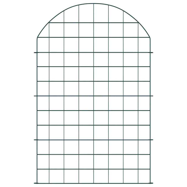 Lammikkoaitasarja 8 kpl 50 x 80 cm Teräs Vihreä