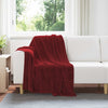 Heittopeitto Bordeaux punainen 130 x 150 cm 0.51 kg Fleese