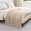 Heittopäällys 6 kpl Beige 130 x 150 cm 2.98 kg Fleese