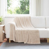 Heittopäällys 6 kpl Beige 5FT King Size 4.6 kg Fleese