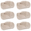 Heittopäällys 6 kpl Beige 220 x 240 cm 8.23 kg Fleese