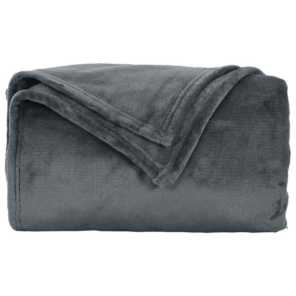 Heittopäällys 6 kpl Tummanharmaa 5FT King Size 4.68 kg Fleese