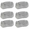 Heittopäällys 6 kpl Harmaa 220 x 240 cm 8.24 kg Fleese