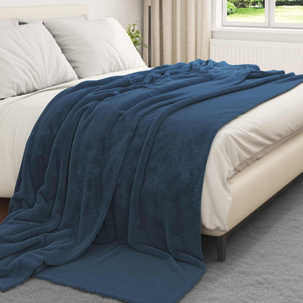 Heittopäällys 6 kpl Laivastonsininen 240 x 270 cm 10.11 kg