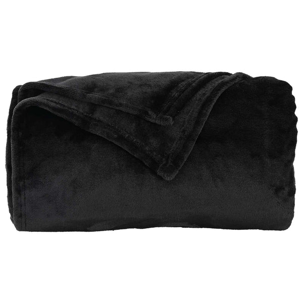 Heittopäällys 6 kpl Musta 5FT King Size 4.68 kg Fleese