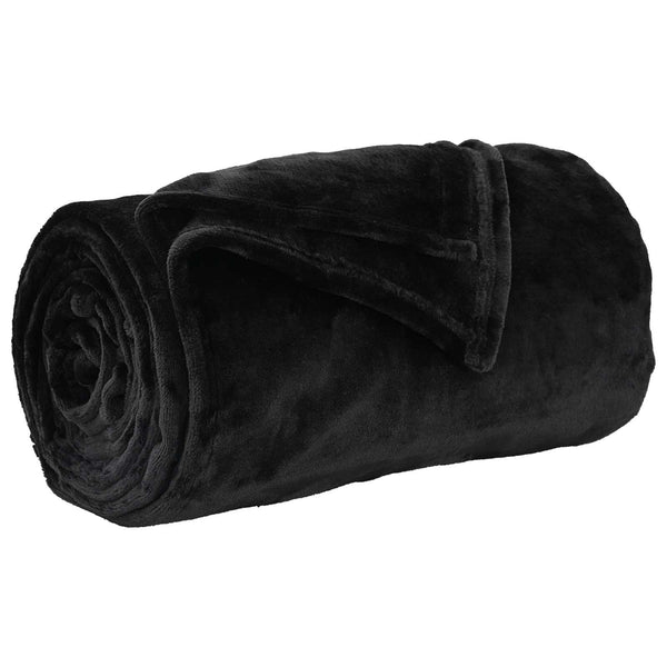 Heittopäällys 6 kpl Musta 220 x 240 cm 8.24 kg Fleese
