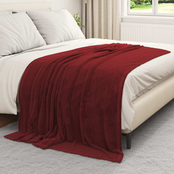 Heittopäällys 6 kpl Bordeaux punainen 5FT King Size 4.68 kg