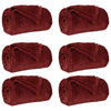 Heittopäällys 6 kpl Bordeaux punainen 5FT King Size 4.68 kg