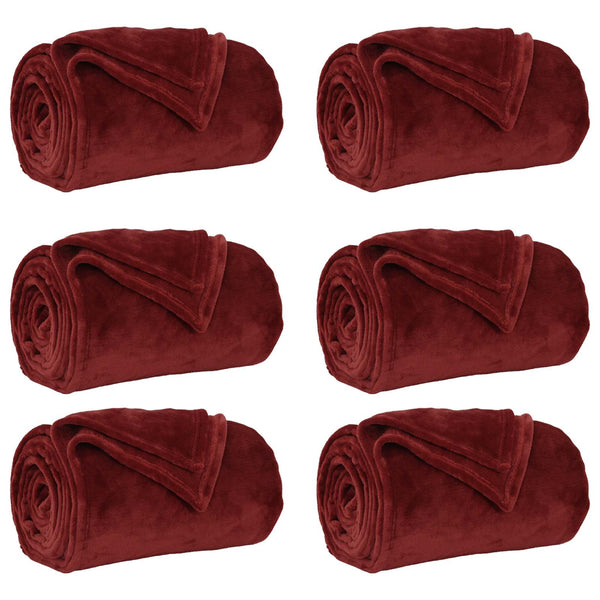 Heittopäällys 6 kpl Bordeaux punainen 240 x 270 cm 10.11 kg