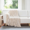 Heittopeitto Beige 150 x 130 cm 0.45 kg Fleese