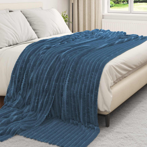 Heittopeitto Laivastonsininen 240 x 220 cm 1.36 kg Fleese