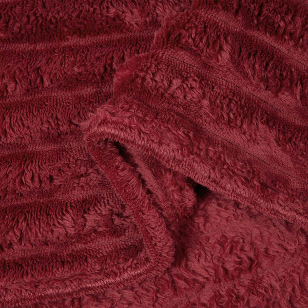 Heittopeitto Bordeaux punainen 150 x 130 cm 0.51 kg Fleese