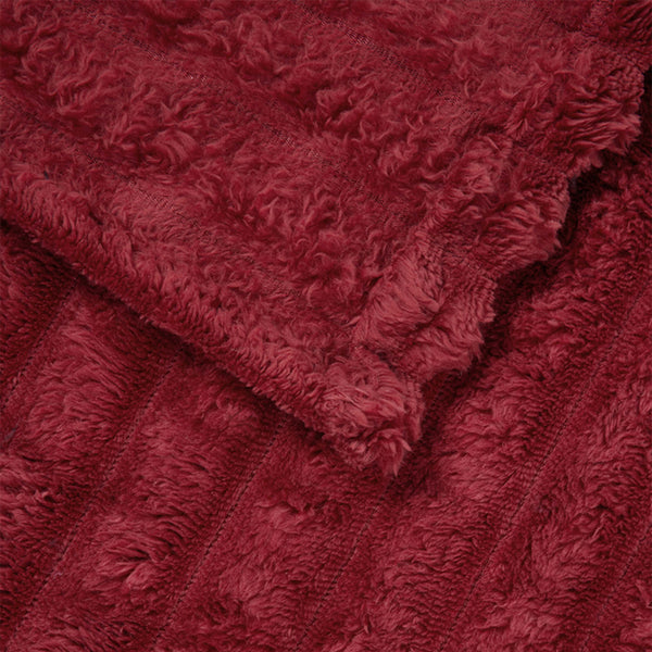 Heittopeitto Bordeaux punainen 200 x 150 cm 0.8 kg Fleese
