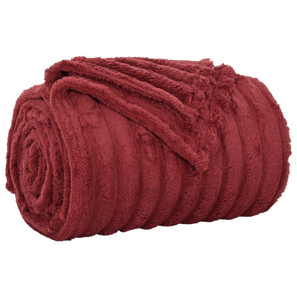Heittopeitto Bordeaux punainen 200 x 150 cm 0.8 kg Fleese