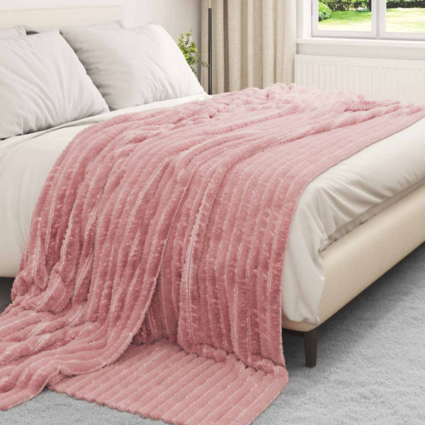 Heittopeitto Vaaleanpunainen 270 x 240 cm 1.38 kg Fleese
