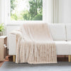 Heittopäällys 6 kpl Beige 200 x 150 cm 4.75 kg Fleese