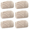 Heittopäällys 6 kpl Beige 200 x 150 cm 4.75 kg Fleese