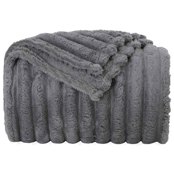 Heittopäällys 6 kpl Tummanharmaa 150 x 130 cm 2.85 kg Fleese