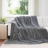 Heittopäällys 6 kpl Tummanharmaa 270 x 240 cm 8.79 kg Fleese