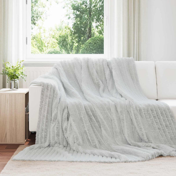 Heittopäällys 6 kpl Harmaa 240 x 220 cm 8.76 kg Fleese