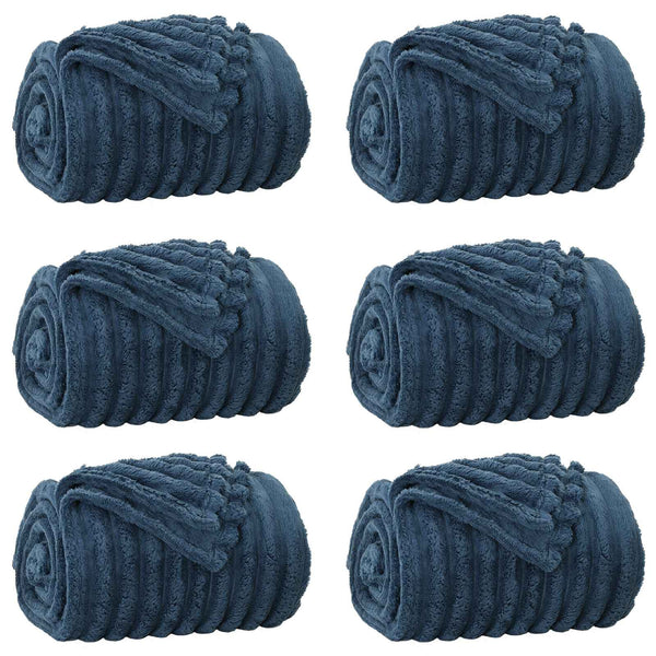 Heittopäällys 6 kpl Laivastonsininen 150 x 130 cm 2.85 kg