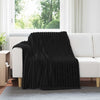 Heittopäällys 6 kpl Musta 200 x 150 cm 4.75 kg Fleese