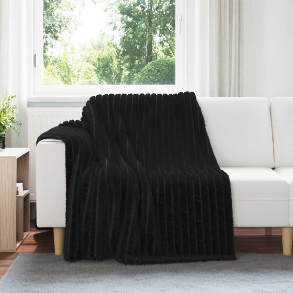 Heittopäällys 6 kpl Musta 200 x 150 cm 4.75 kg Fleese