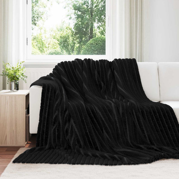 Heittopäällys 6 kpl Musta 240 x 220 cm 8.76 kg Fleese