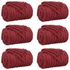 Heittopäällys 6 kpl Bordeaux punainen 270 x 240 cm 10.31 kg